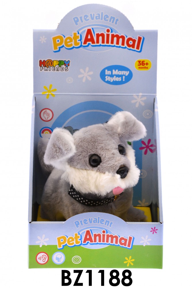 Kutya elemes , jön-megy és ugat 14x16 cm dobozban.