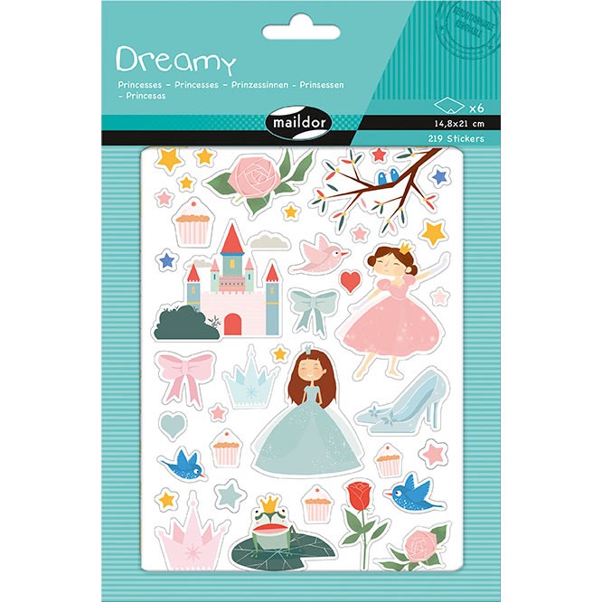 Maildor AE134O Dreamy matrica - Hercegnők (6 ív)